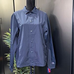 Champion Stadium Gear water/wind resistant,snap front,hip pockets,drawcord waist